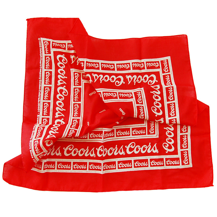 1980's Coors Bandana FREE SHIPPING