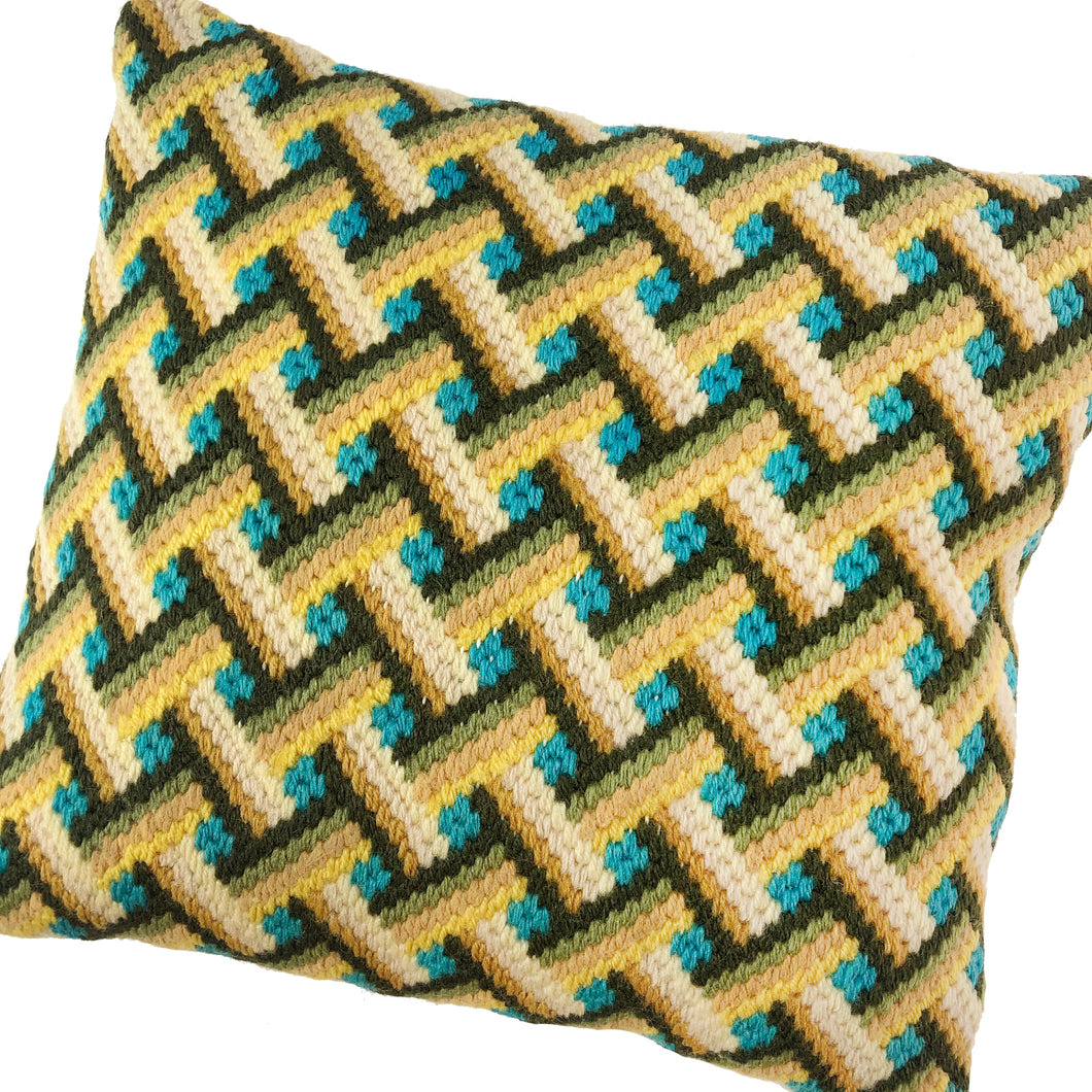 Vintage Cross Stitch Pillow
