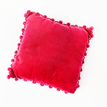 Load image into Gallery viewer, &quot;Polly&quot; vintage tassel velvet pillow

