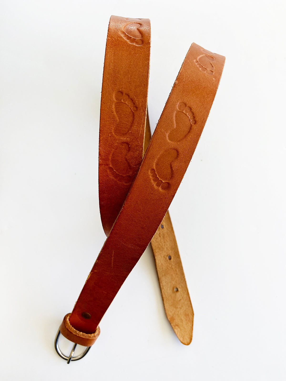 "Ten" unisex vintage leather belt