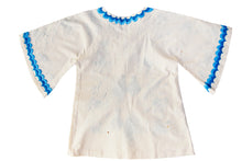 Load image into Gallery viewer, 1970s Embroidered Peacocks Vintage Mexican Tunic Top
