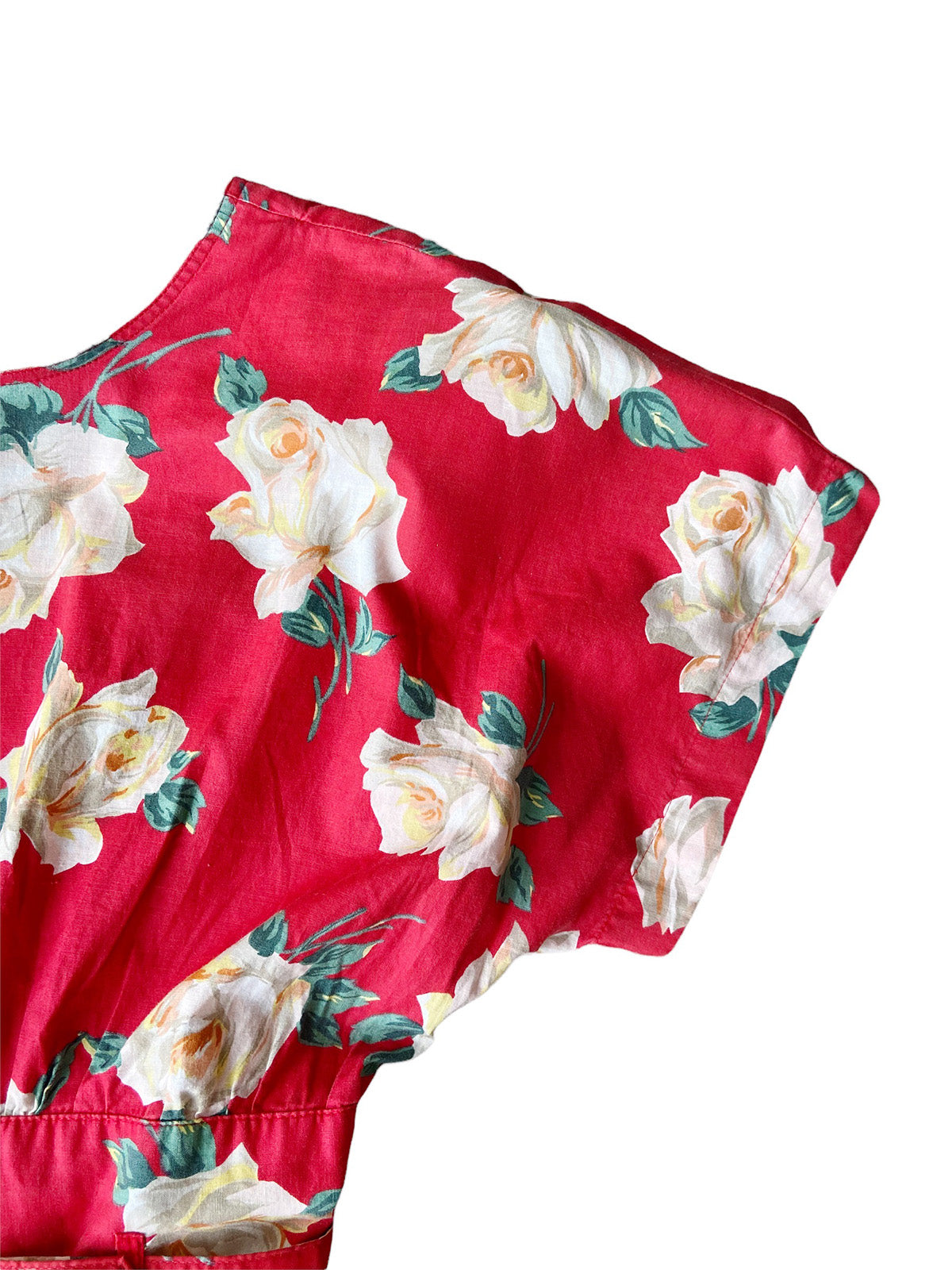 "C.A." Red Floral Day Dress